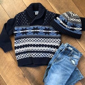 Janie and Jack sweater and hat!